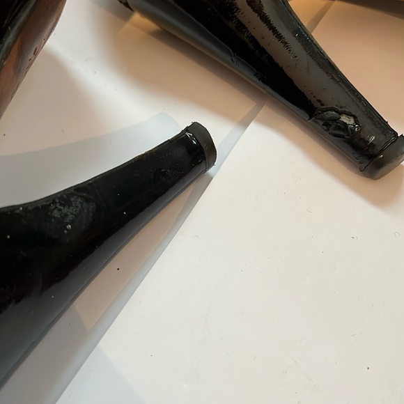 Moschino Sz 36.5 Black Patent Leather Heel Oxfords - Picture 12 of 15